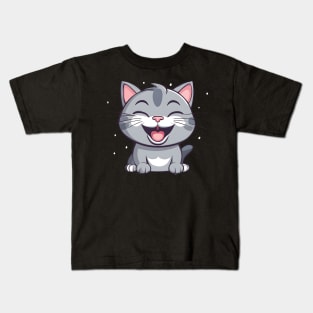 Cute antidepressant cat Kids T-Shirt